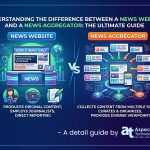 “Understanding the Difference Between a News Website and a News Aggregator: The Ultimate Guide” – A detail guide by Aspectall Technologies®